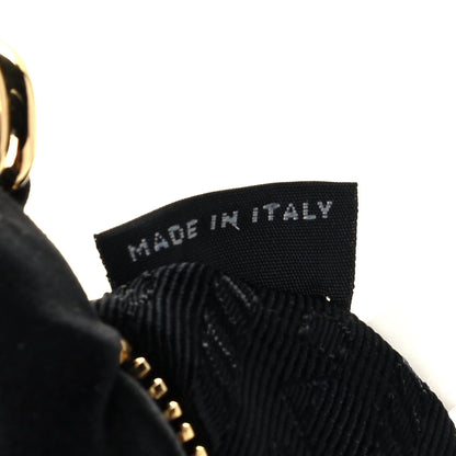 Prada Satin Raso Shoulder Bag Black 7 of 10