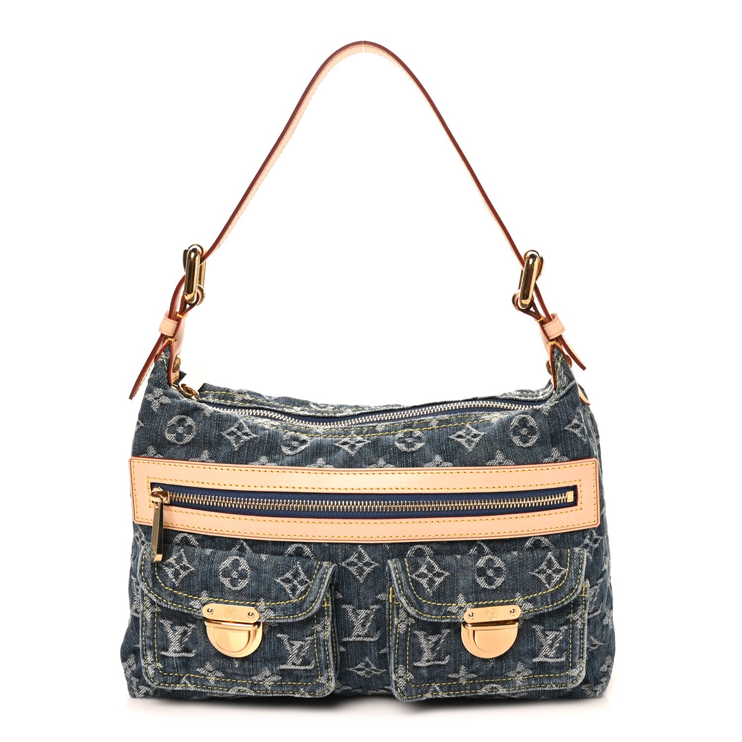 Louis Vuitton Monogram Denim Baggy PM Blue 1 of 10