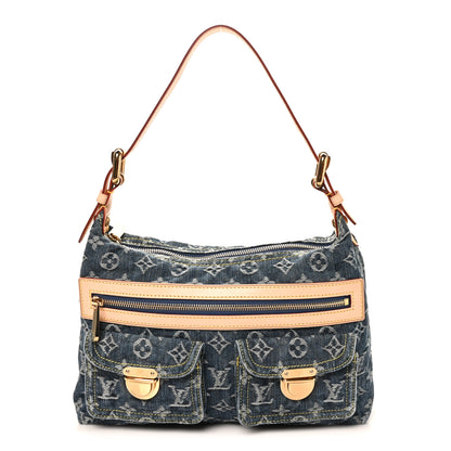 Louis Vuitton Monogram Denim Baggy PM Blue 1 of 10