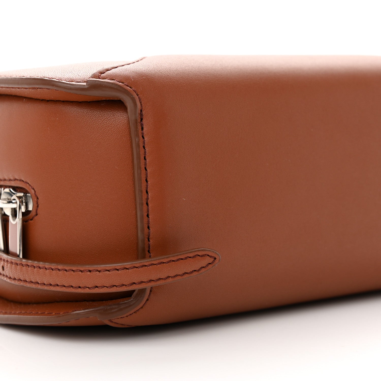 Loro Piana Smooth Calfskin Sesia Crossbody Kummel 8 of 9