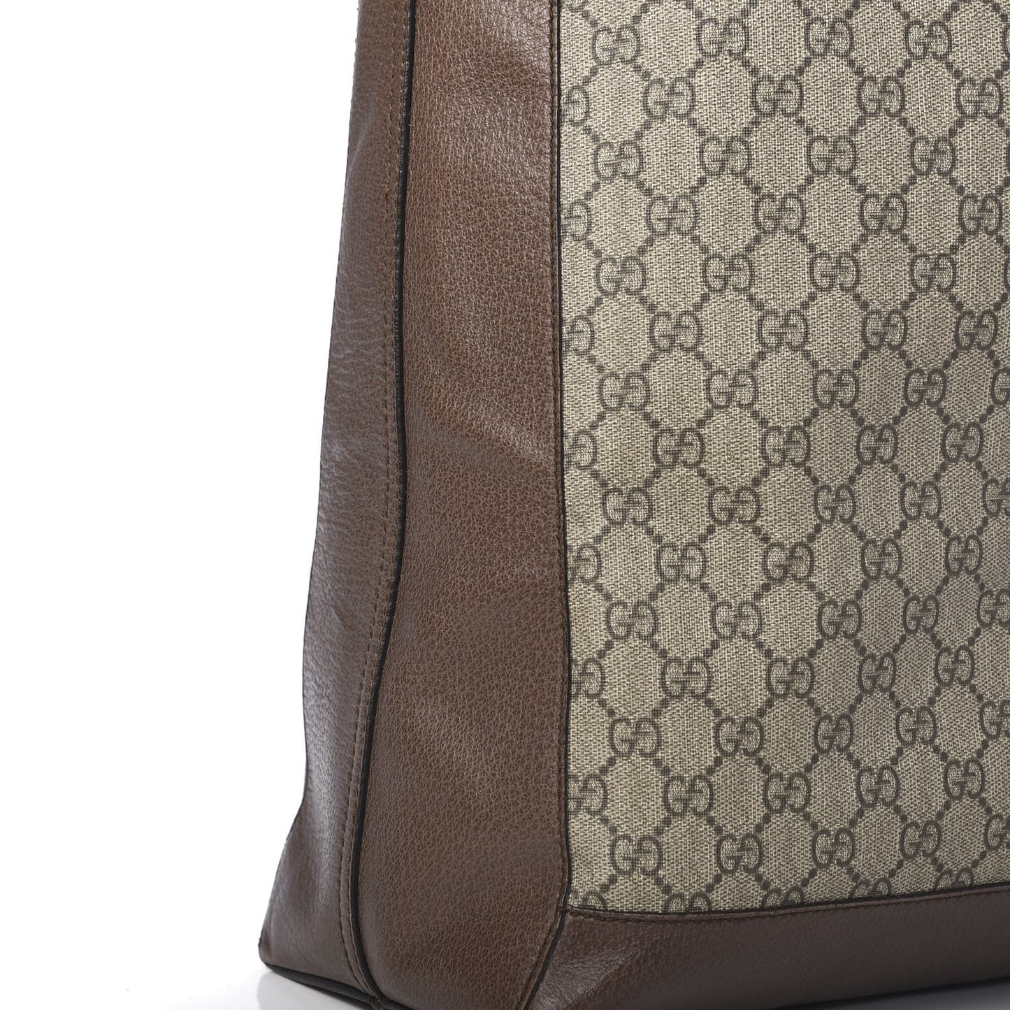 GG Supreme Monogram Web Large Ophidia Tote Brown
