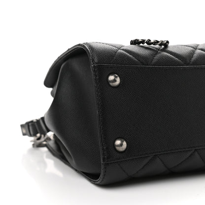 Chanel Caviar Quilted Small CC Bucket Bag Black 8 of 10