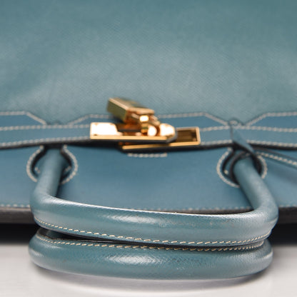 Hermes Epsom Birkin 35 Blue Jean 32 of 43