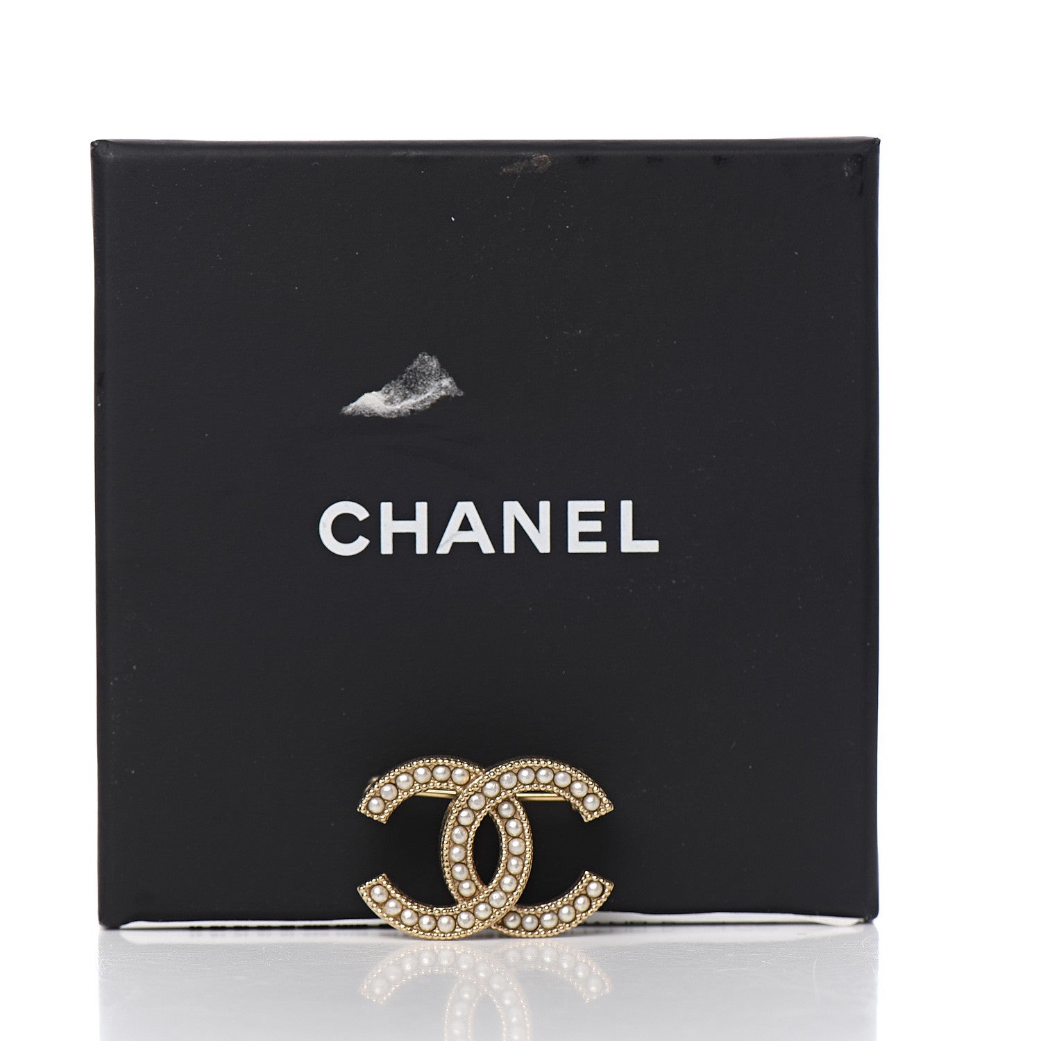 Chanel Pearl CC Mini Brooch Gold 4 of 4