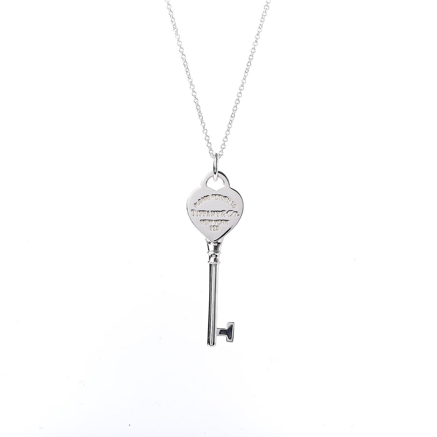 Sterling Silver Return To Key Pendant Necklace