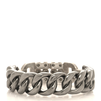Chanel Crystal Chain Link CC Bracelet Ruthenium 3 of 5