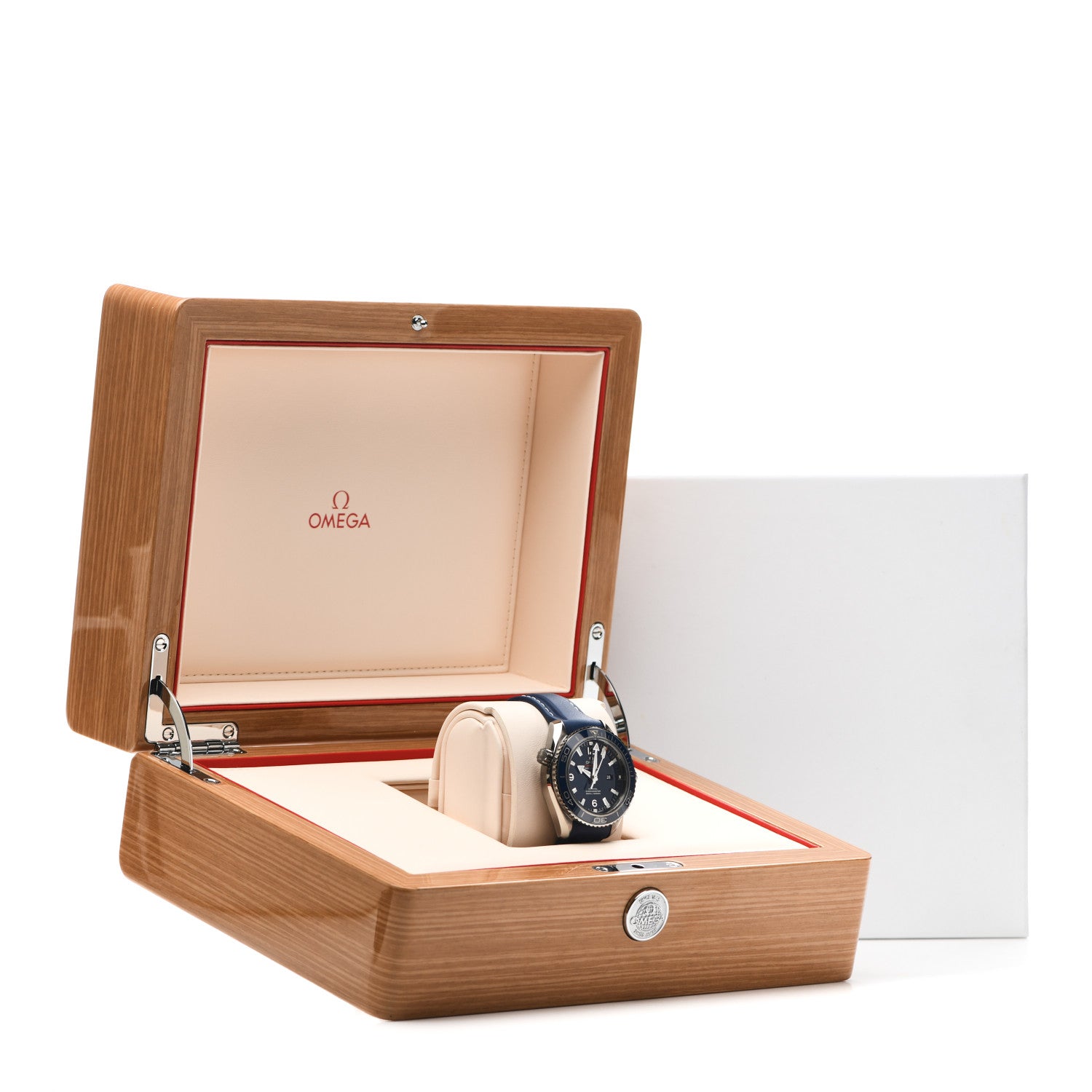 Omega Titanium Rubber 37mm Seamaster Planet Ocean Automatic Watch Blue 232.92.38.20.03.001 5 of 5