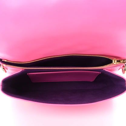 Louis Vuitton Lambskin Embossed Monogram Vuittamins Pochette Coussin Rose Violet 5 of 10