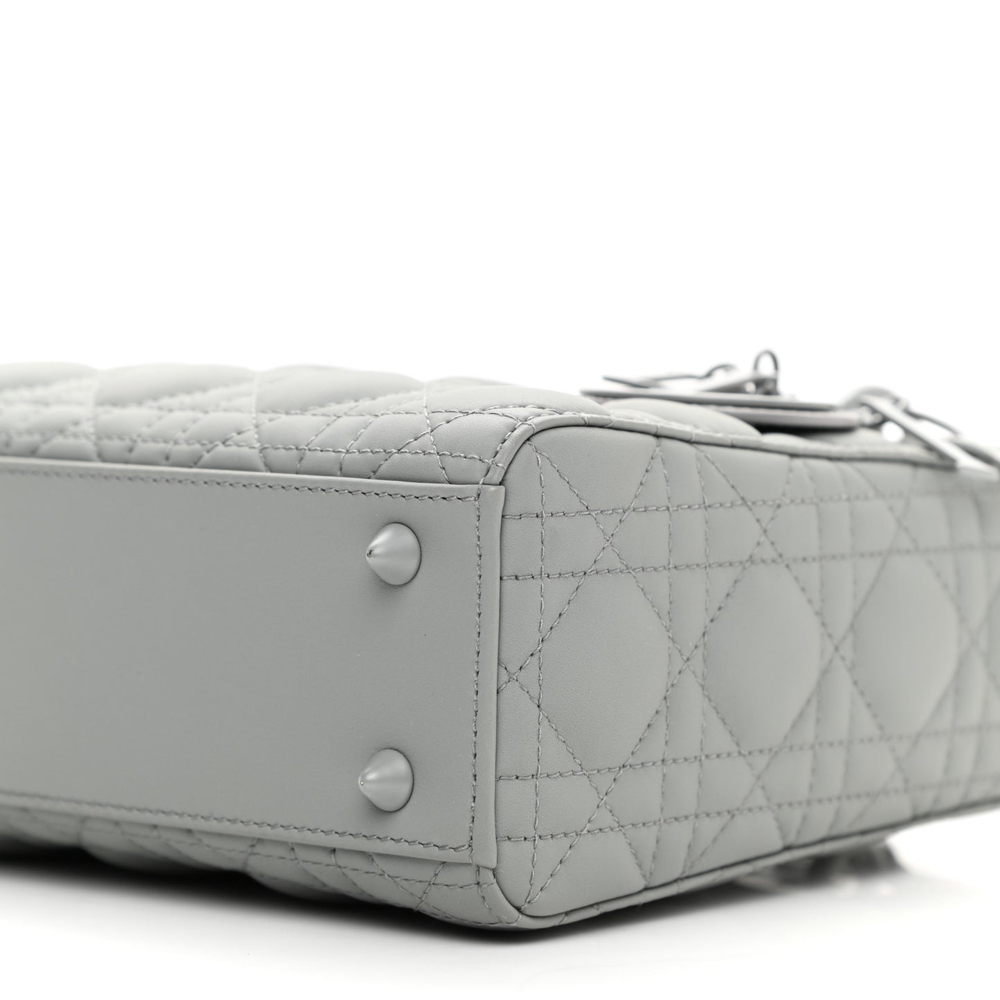Ultra Matte Calfskin Cannage Small My ABCDior Lady Dior Gray