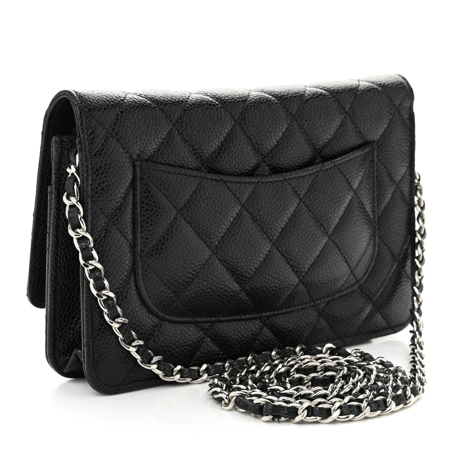 Chanel Caviar Quilted Wallet on Chain WOC Black 3 of 12