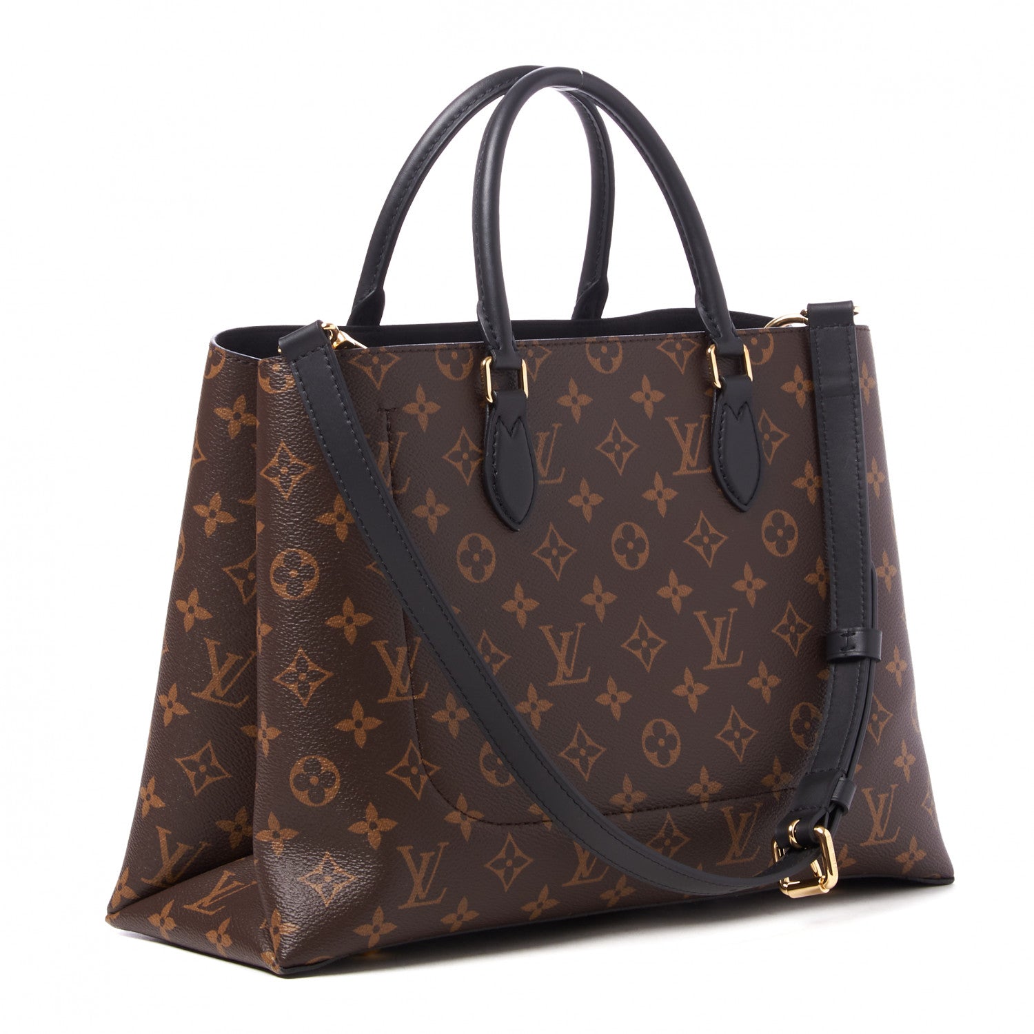 Louis Vuitton Monogram Flower Tote Black 2 of 9
