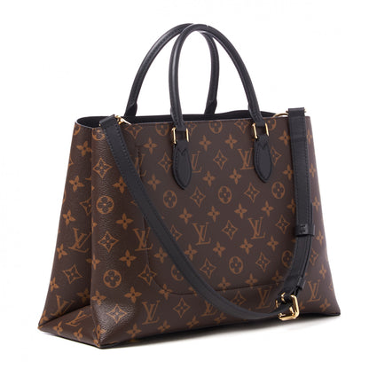Louis Vuitton Monogram Flower Tote Black 2 of 9
