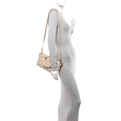 Christian Dior Lambskin Cannage Medium Lady D-Joy Beige Aesthetic 2 of 11