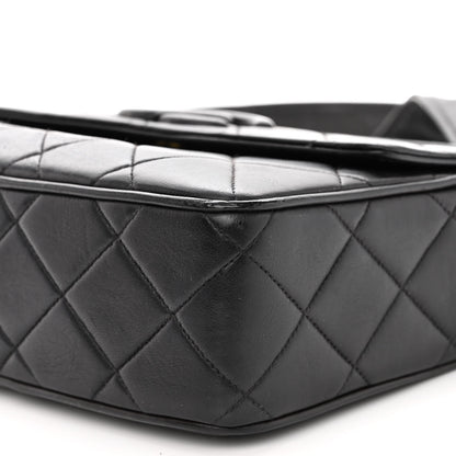 Chanel Lambskin Quilted Tassel Flap Camera Case Black 10 of 10
