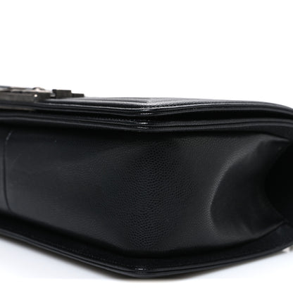 Chanel Iridescent Caviar Quilted Medium Boy Flap Black 10 of 10