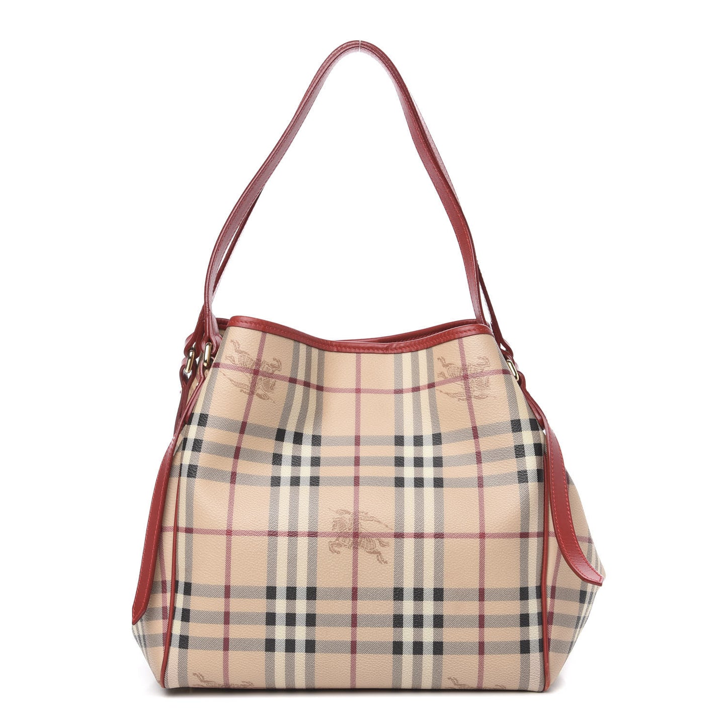 Haymarket Check Small Canterbury Tote Military Red