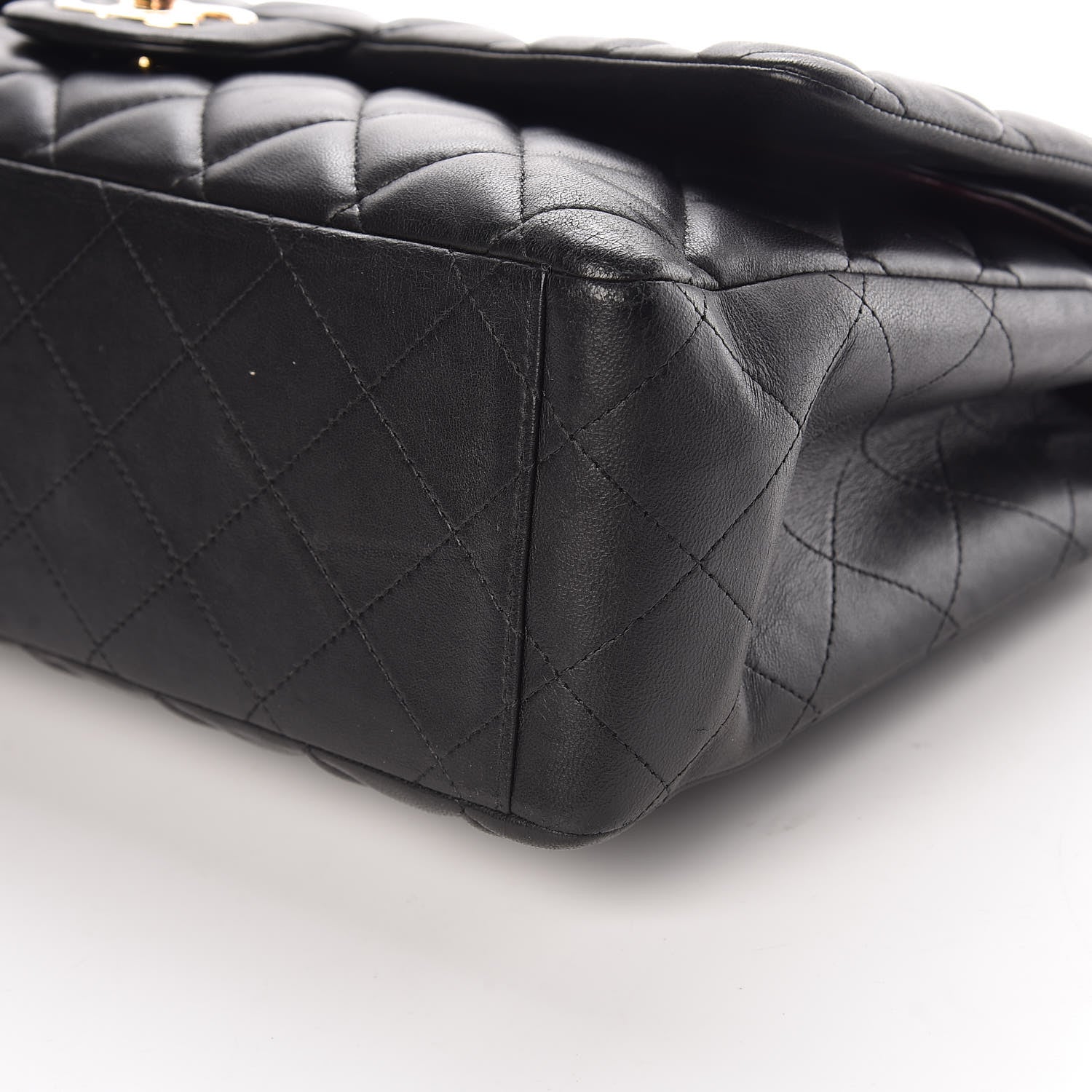 Chanel Lambskin Quilted Maxi Double Flap Black 19 of 19