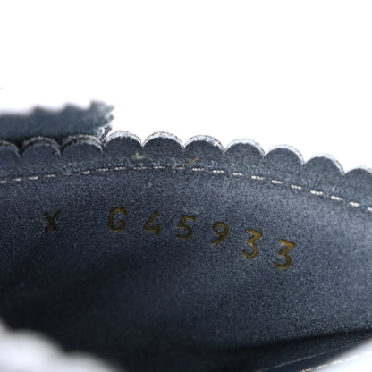 Chanel Velvet Pearl Camellia Slide Sandals 36.5 Gray 9 of 11