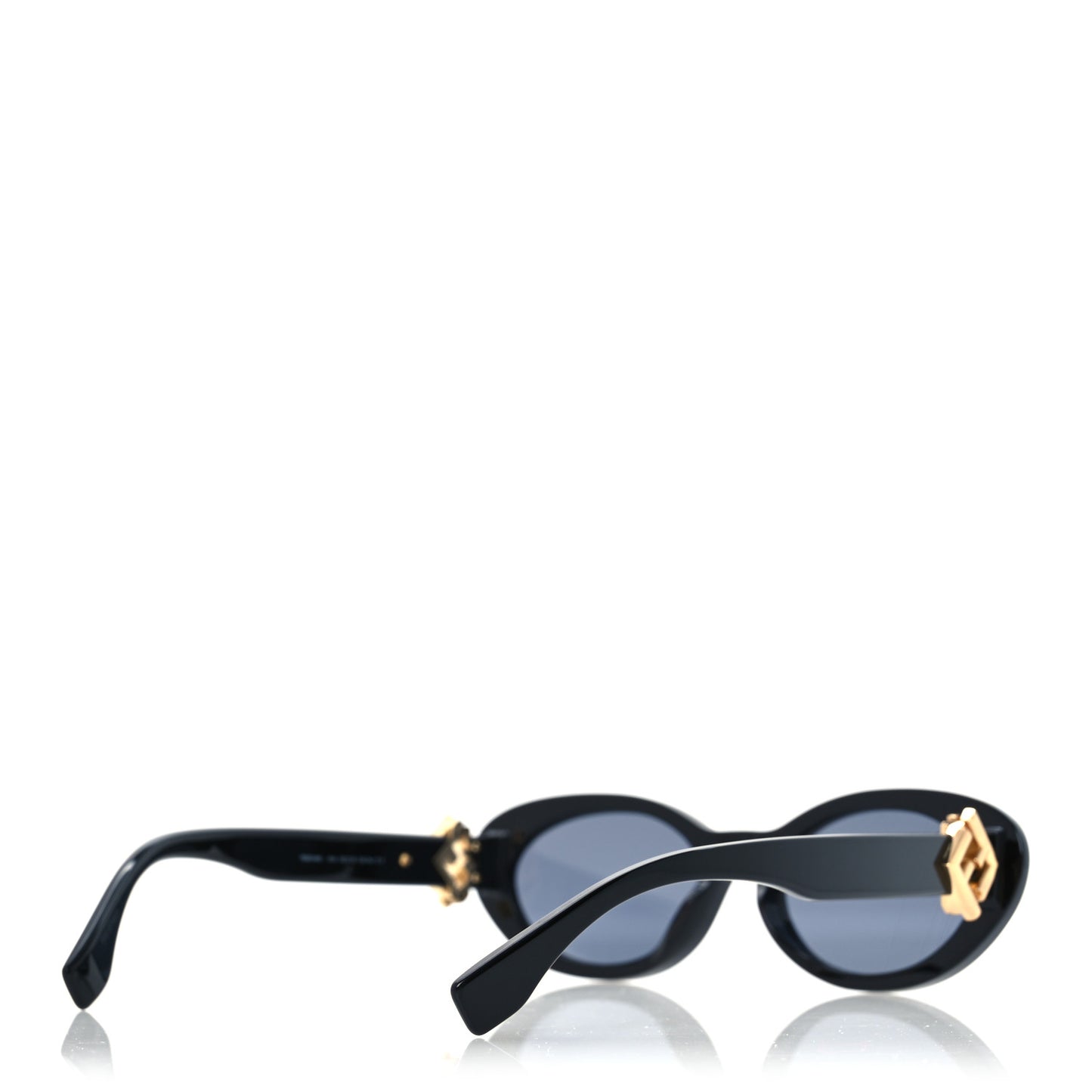 Acetate FF Oval Sunglasses FE40140U Black