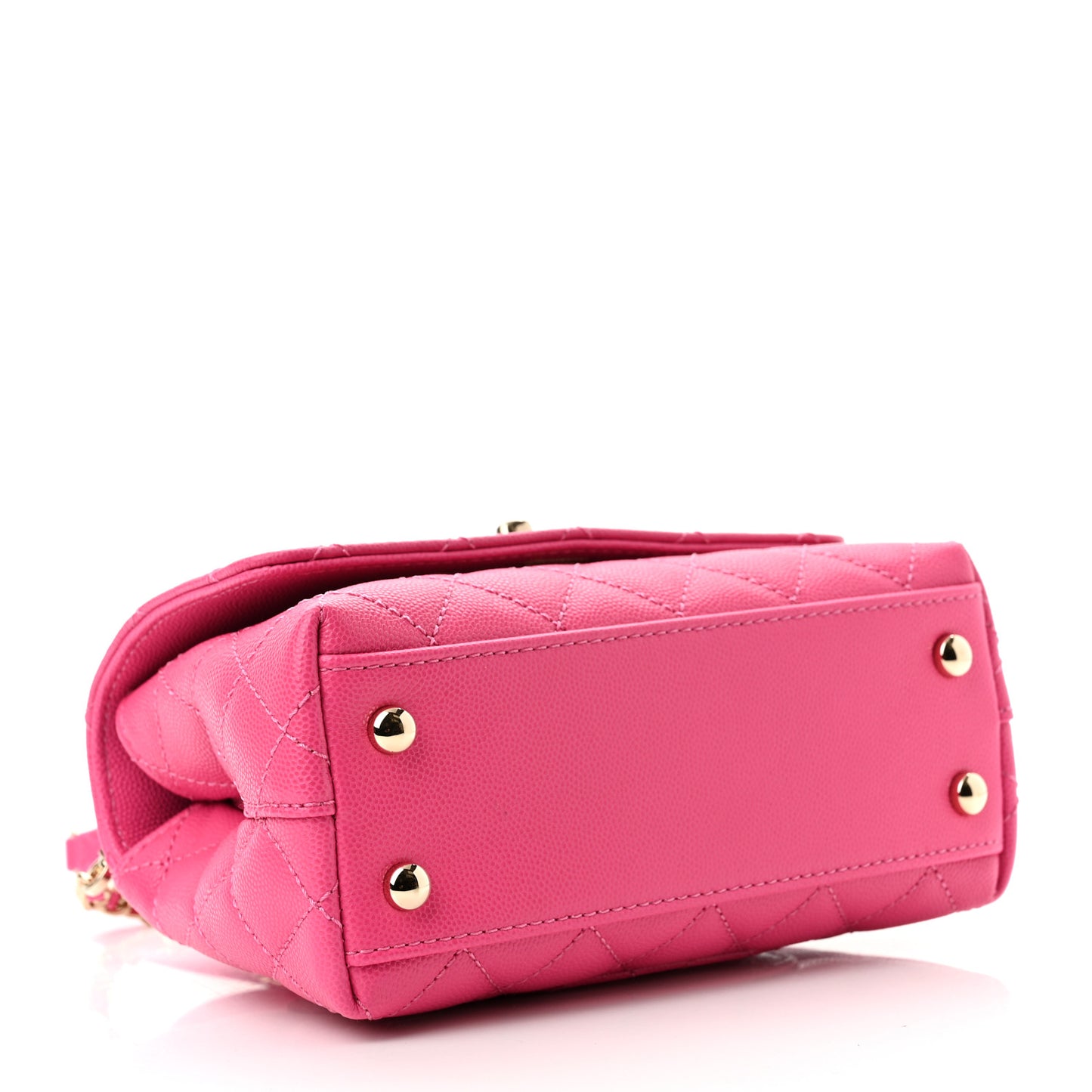 Caviar Quilted Extra Mini Coco Handle Flap Rose