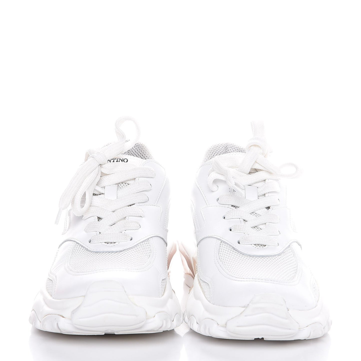 Calfskin Womens Bounce Sneakers 37 White