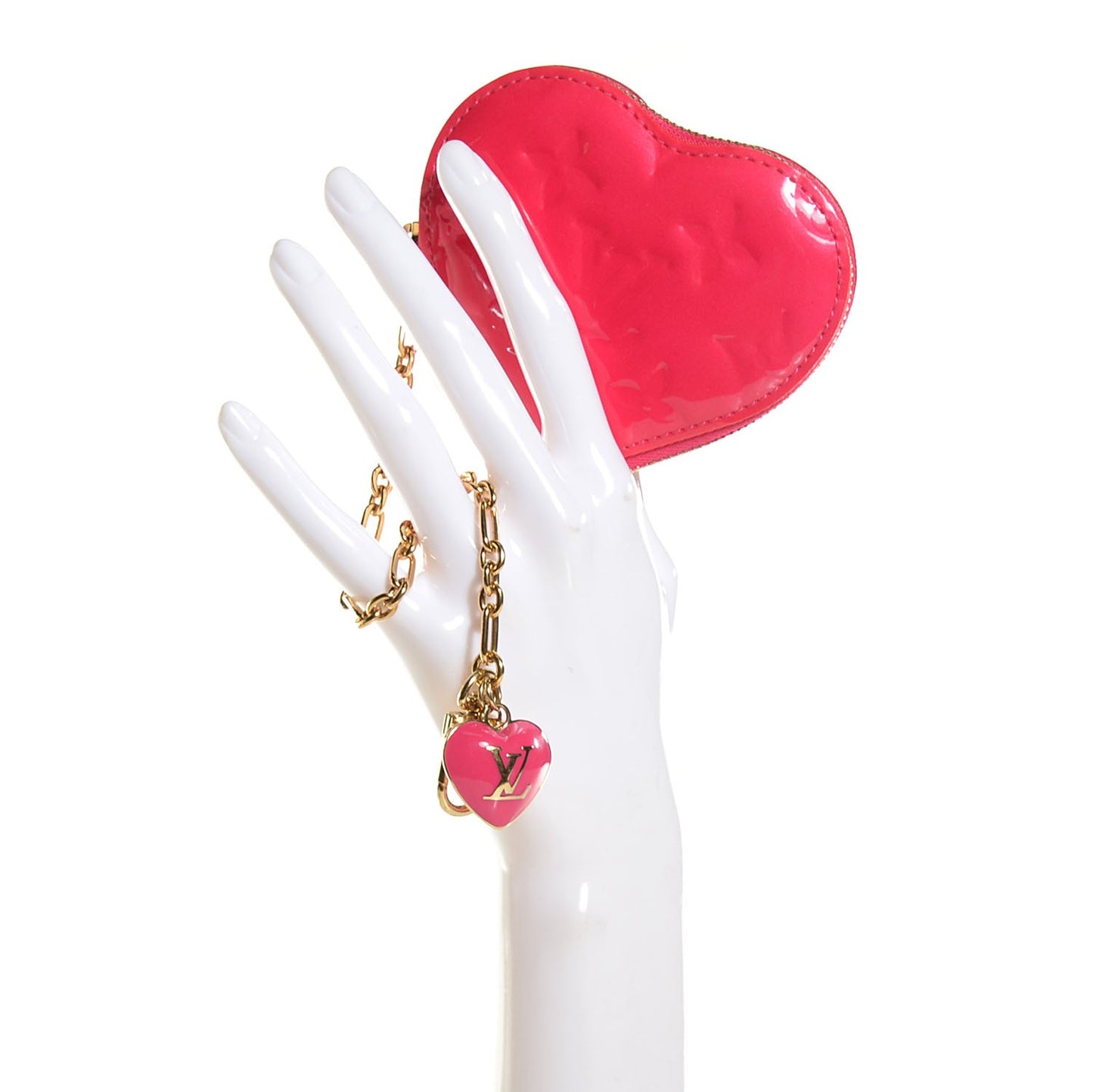 Vernis Heart Coin Purse Rose Pop