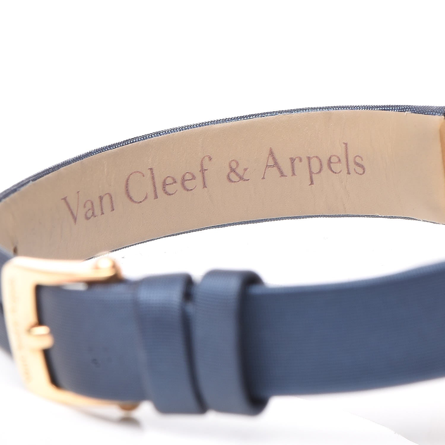Van Cleef & Arpels 18K Yellow Gold Satin Mother of Pearl 26mm Alhambra Quartz Watch 6 of 9