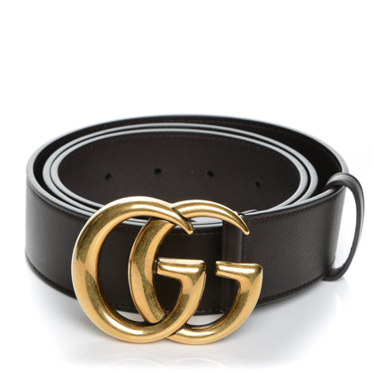 Gucci Moon Calfskin Double G 40mm Belt 100 40 Dark Cocoa 1 of 6