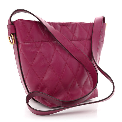 Givenchy Lambskin Quilted Mini GV Bucket Bag Orchid Purple 3 of 10