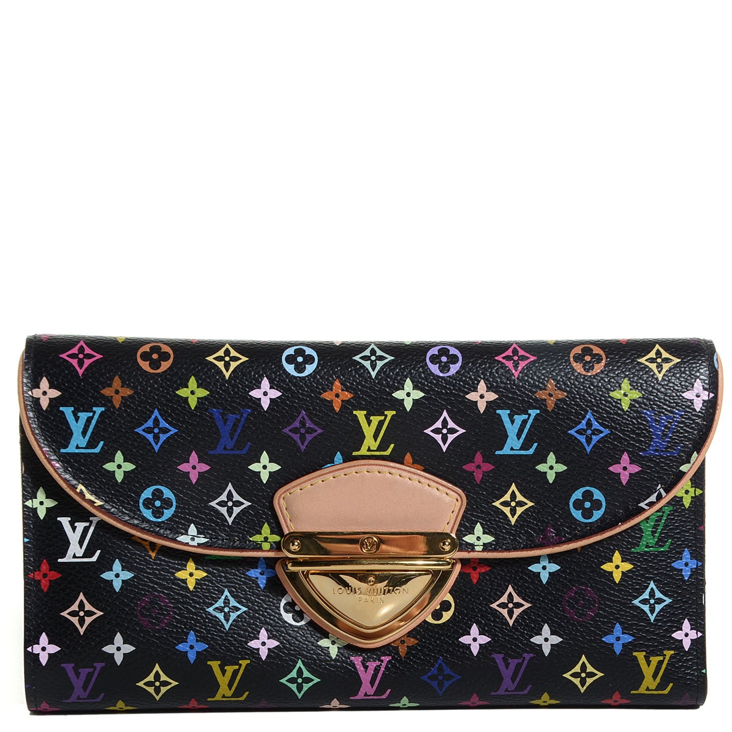 Louis Vuitton Monogram Multicolor Eugenie Wallet Black 1 of 8