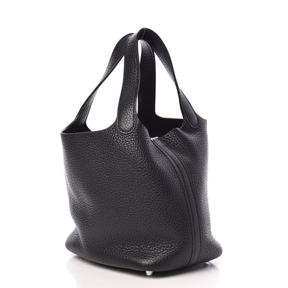 Hermes Taurillon Clemence Picotin Lock 18 PM Black 3 of 10