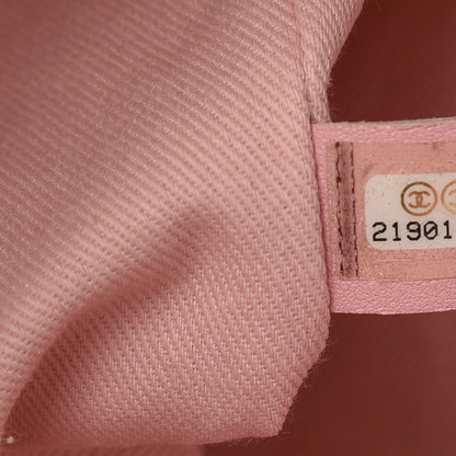 Chanel Woven Straw Raffia Small Deauville Messenger Light Pink 7 of 7
