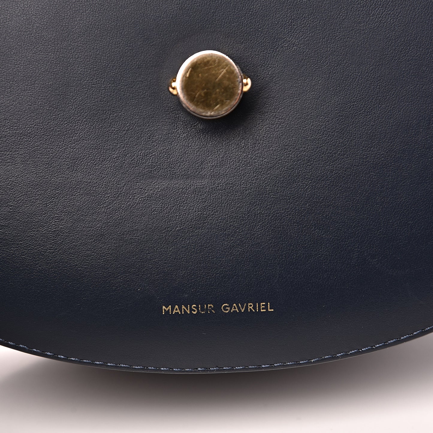Calfskin Saddle Crossbody Bag Blu