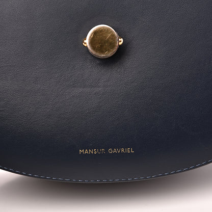 Mansur Gavriel Calfskin Saddle Crossbody Bag Blu 11 of 12