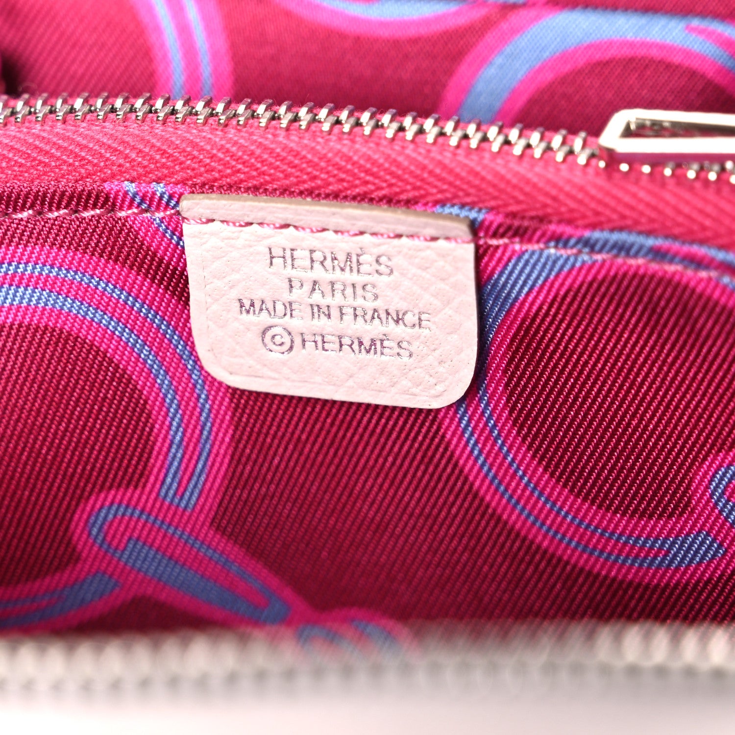Hermes Epsom Silk'In Compact Wallet New White 6 of 7