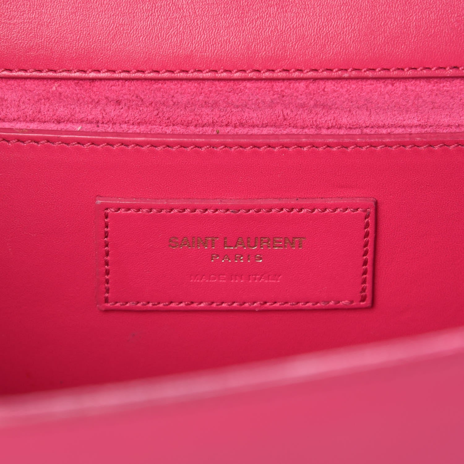 Saint Laurent Smooth Calfskin Medium Classic Monogram Kate Tassel Satchel Fuchsia 6 of 19