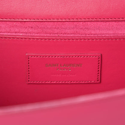 Saint Laurent Smooth Calfskin Medium Classic Monogram Kate Tassel Satchel Fuchsia 6 of 19