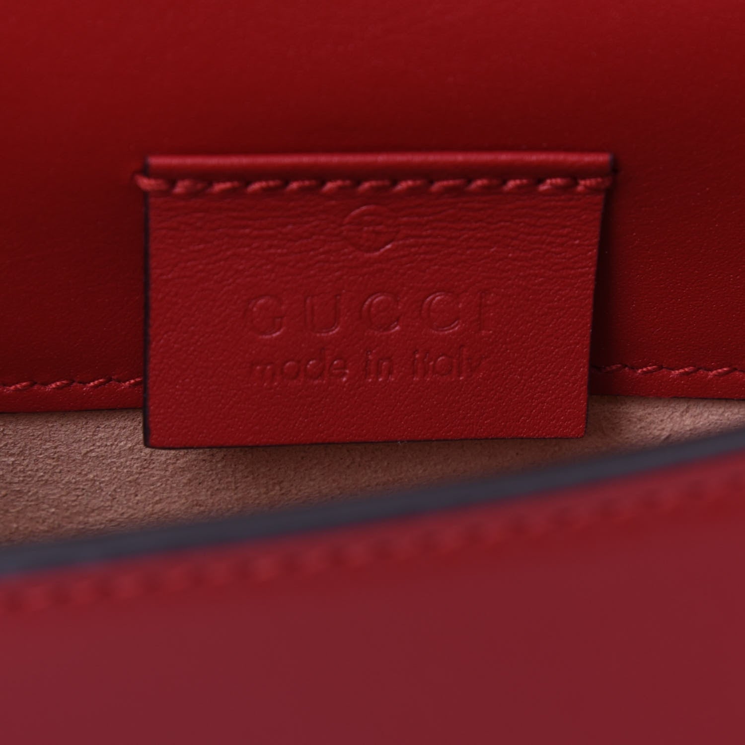 Gucci Calfskin Super Mini Sylvie Chain Shoulder Bag Hibiscus Red 8 of 12
