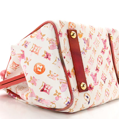 Louis Vuitton Watercolor Aquarelle Frame Speedy White 8 of 10