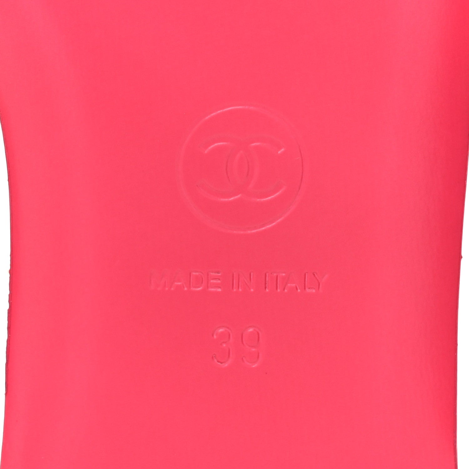 Chanel Jersey Knit CC Mules 39 White Fuchsia 7 of 10