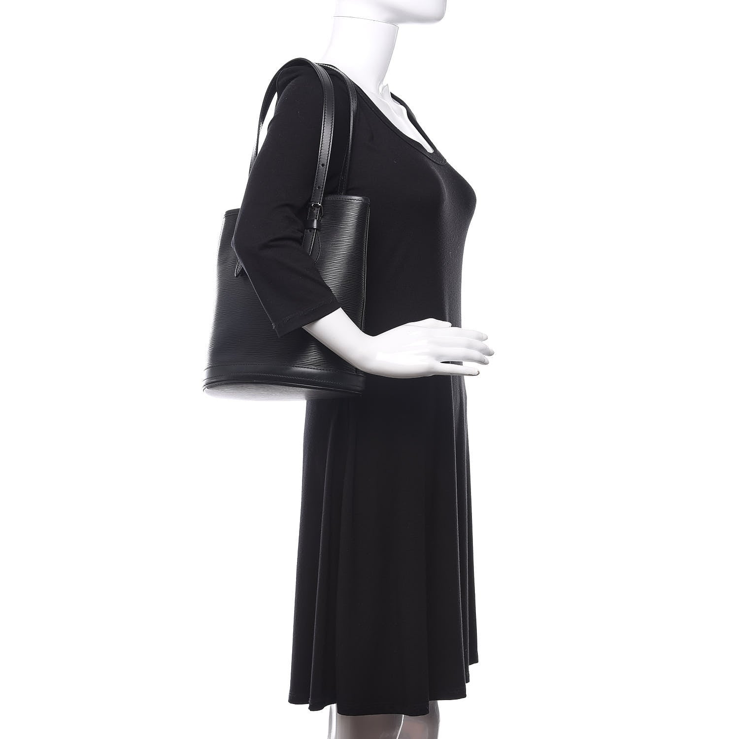 Louis Vuitton Epi Petit Bucket 23 Black 2 of 10