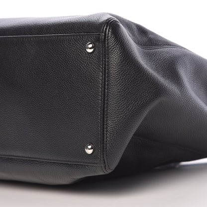 Chanel Calfskin Cerf Executive Shopper Tote Black 10 of 11