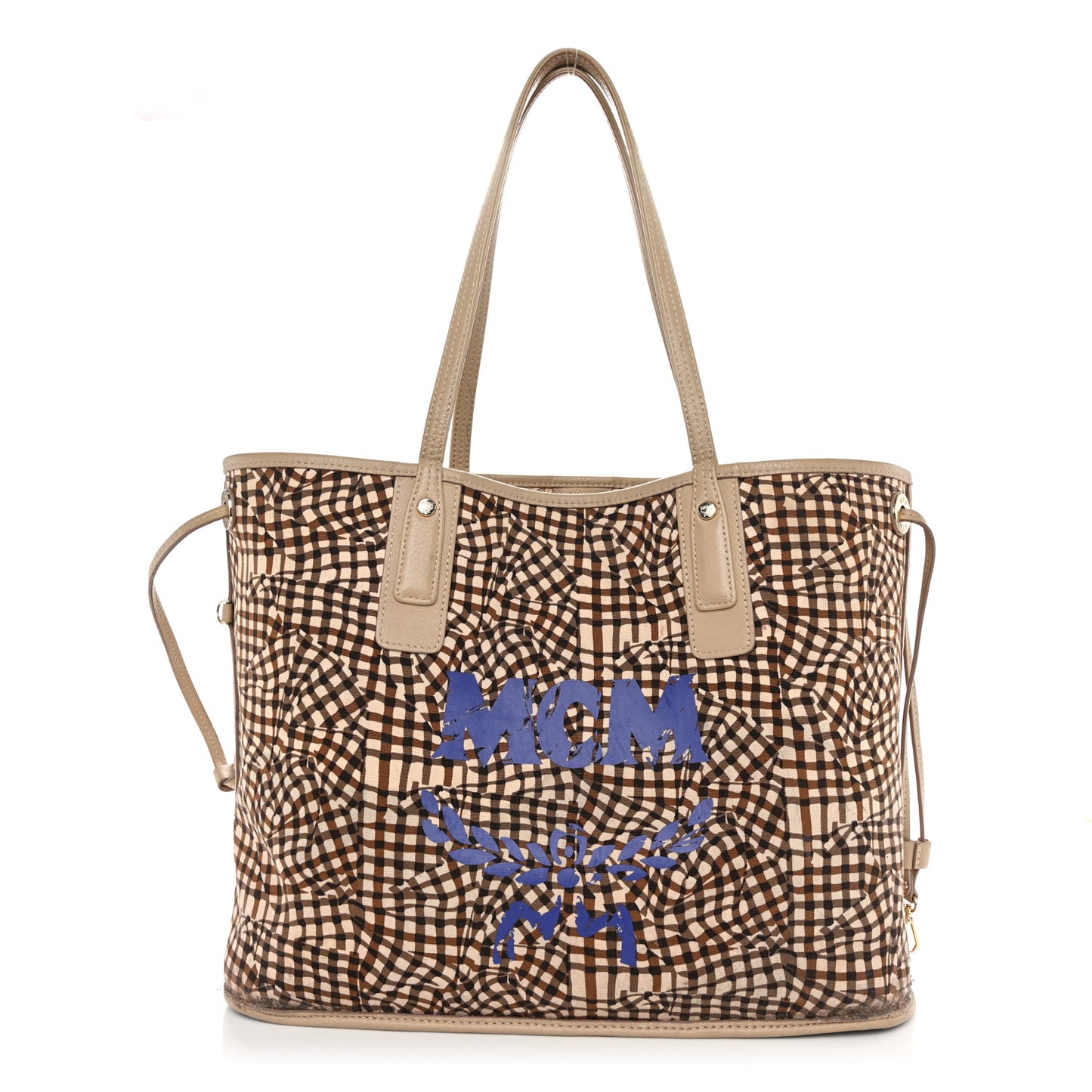 Visetos Medium Liz Reversible Shopper Tote Beige