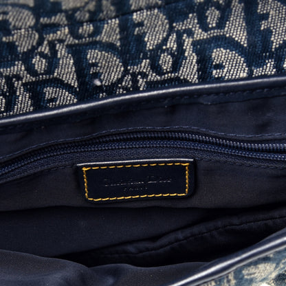 Christian Dior Monogram Saddle Bag Blue 5 of 8