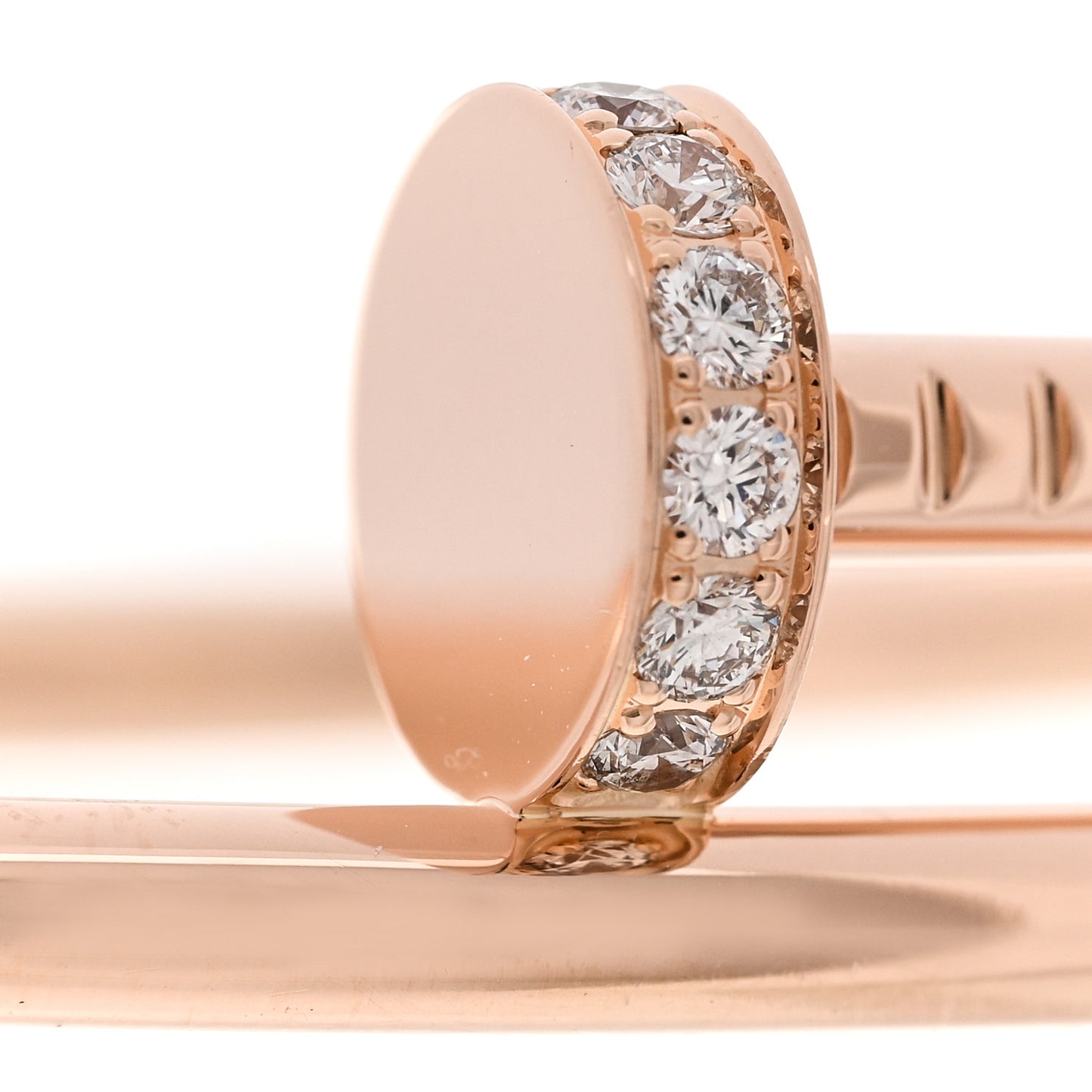 18K Pink Gold Diamond Juste Un Clou Bracelet 15