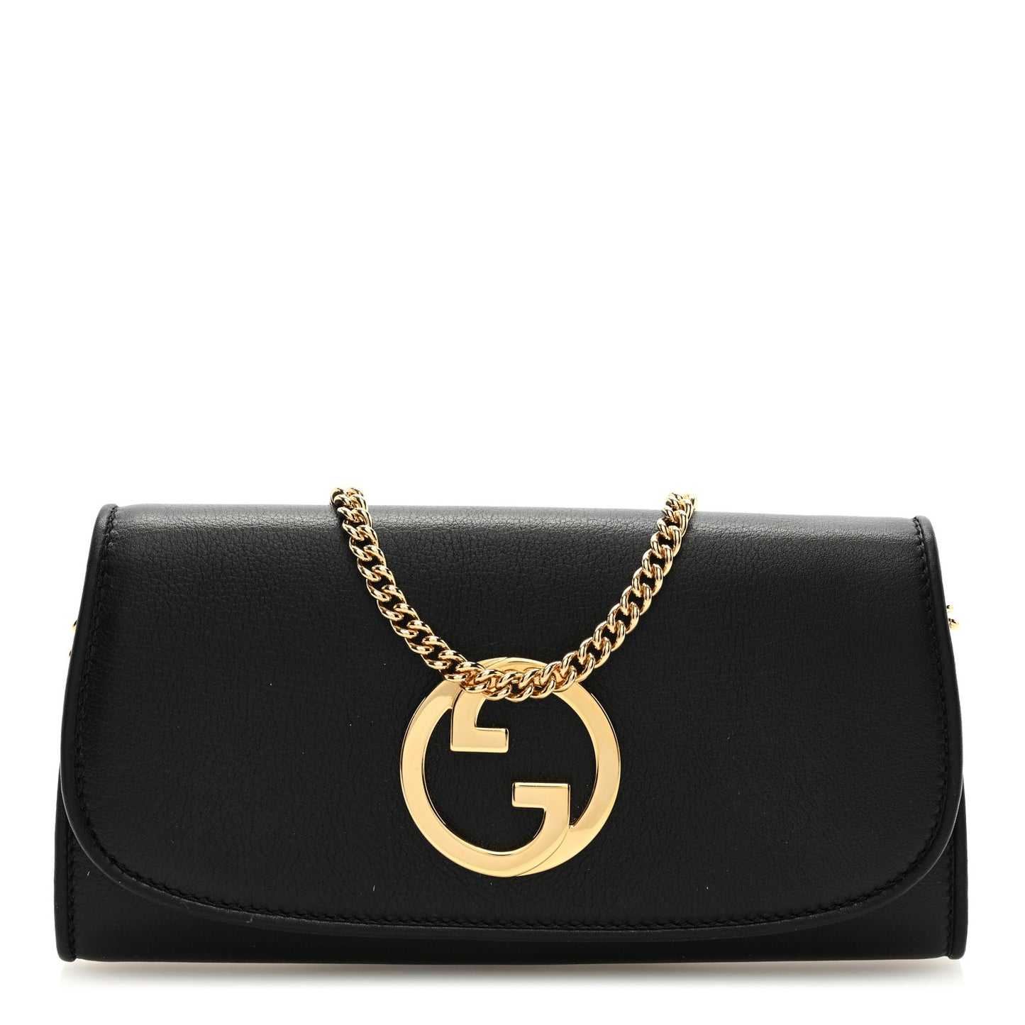 Roxy Calfskin Blondie Continental Chain Wallet Black