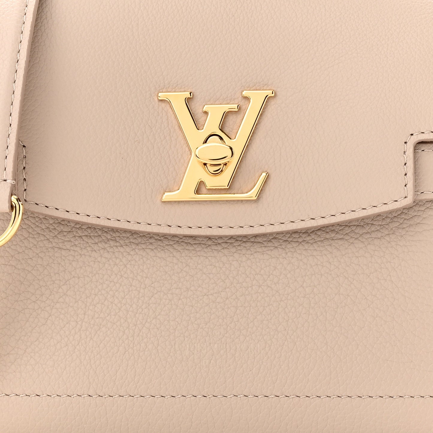 Soft Calfskin Mini Lockme Ever Greige