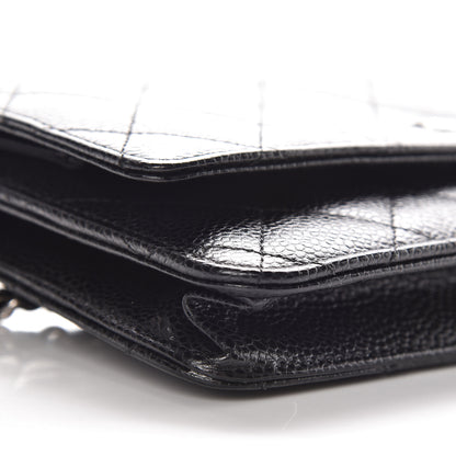 Chanel Caviar Quilted Wallet On Chain WOC Black 5 of 11