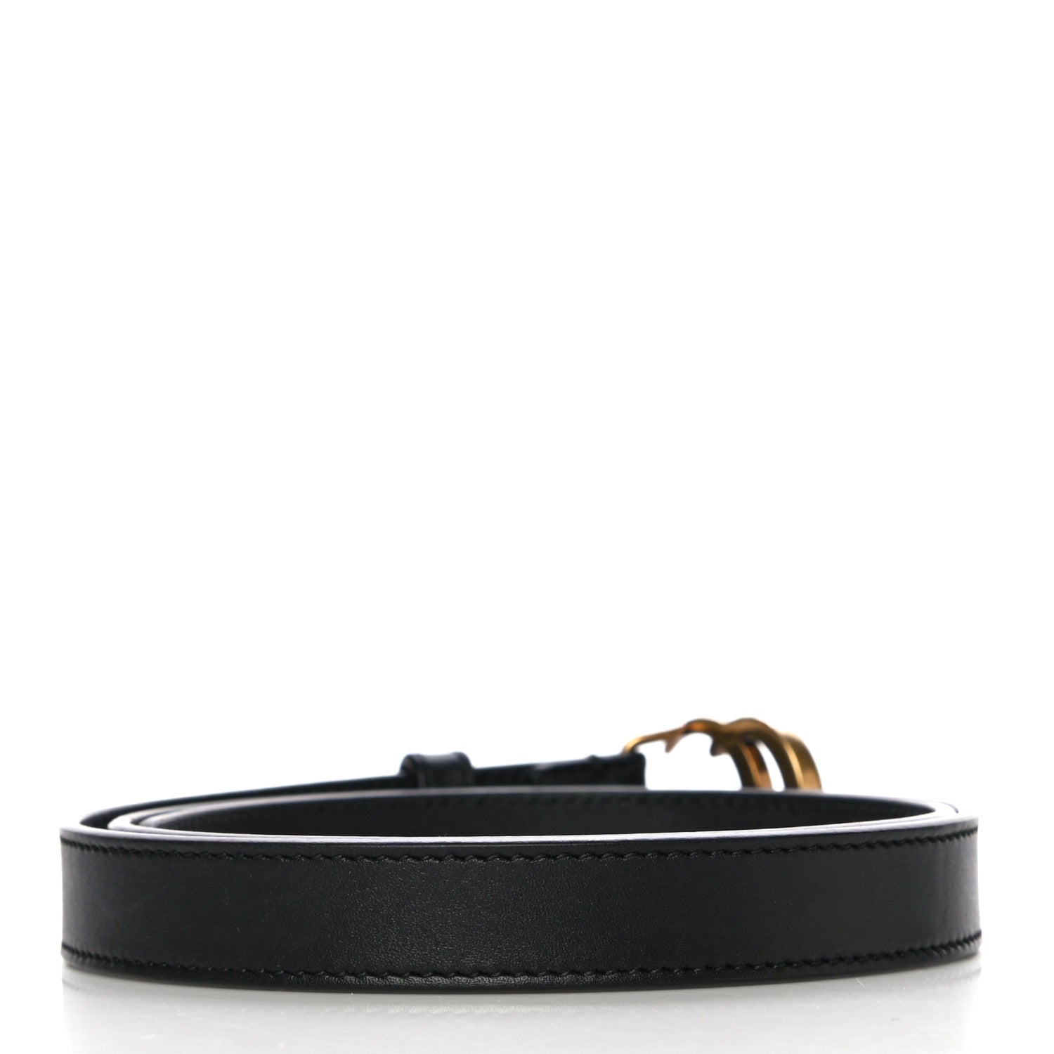 Gucci Calfskin Double G 20mm Belt 80 32 Black 2 of 10