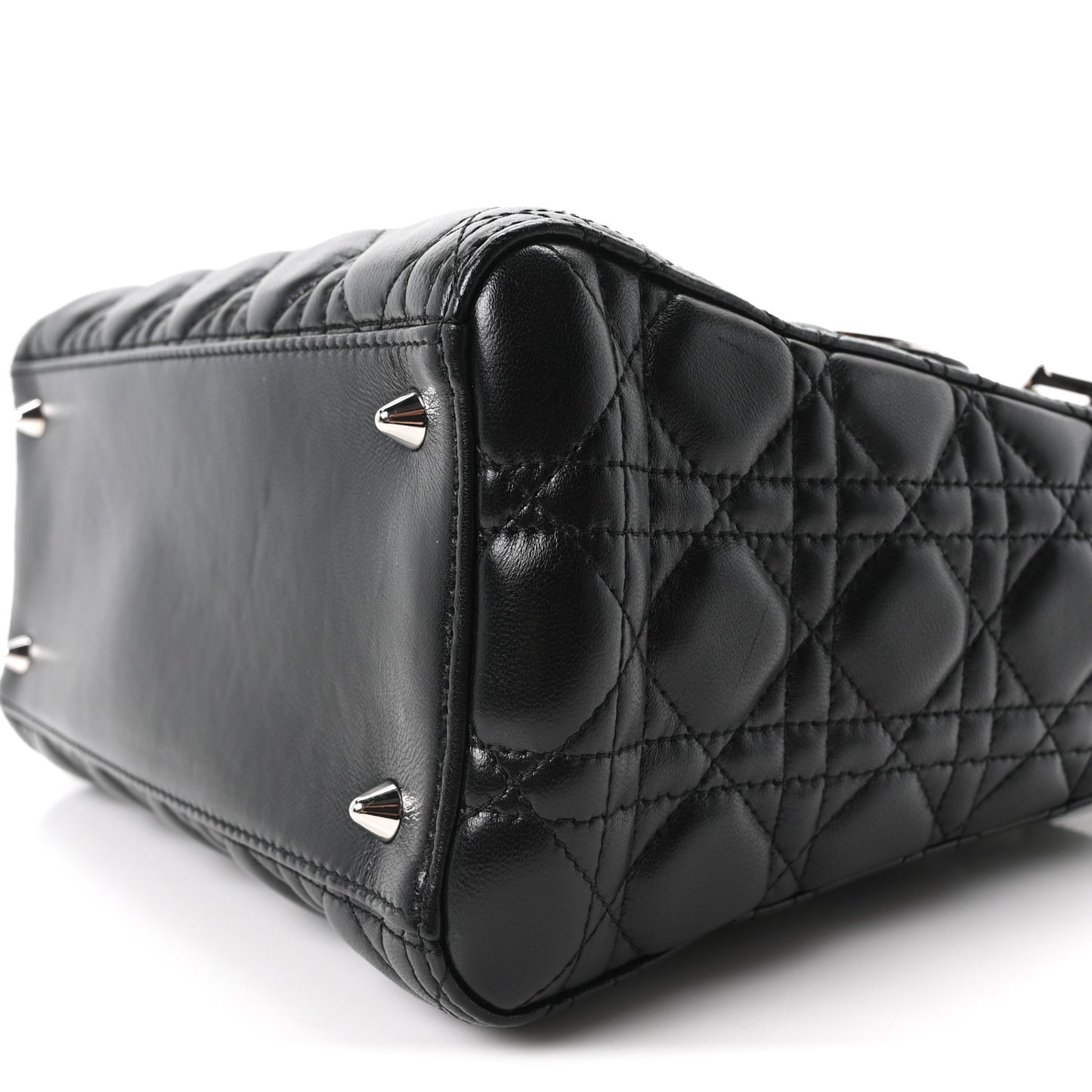 Lambskin Cannage Medium Lady Dior Black
